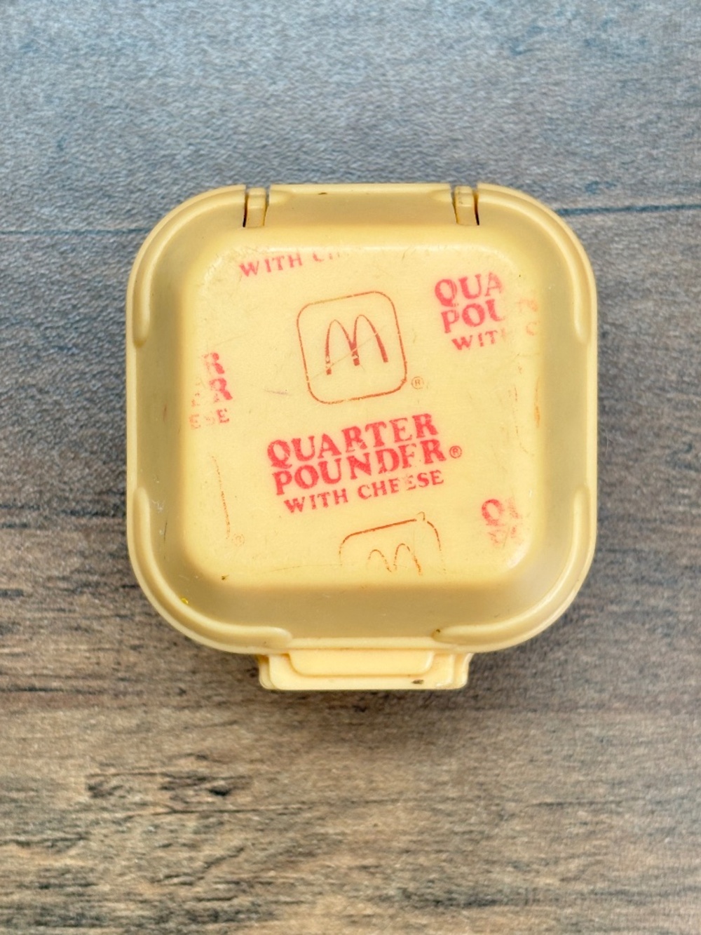 VINTAGE McDonalds Changeables Quarter Pounder Box Galacta Burger Robot Toy 1988